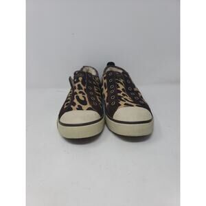 UGG Jass Exotic Slip On Casual Sneakers Leopard Loafers Calf Hair Fur Women 8.5